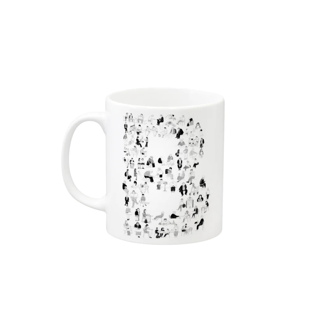 ナカムラヒサトのぼっち Mug :left side of the handle