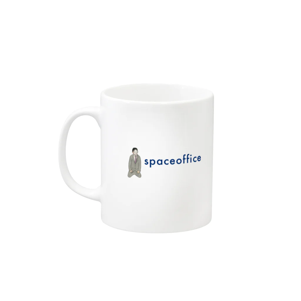 スペースオフィスのあおいのうえ Mug :left side of the handle