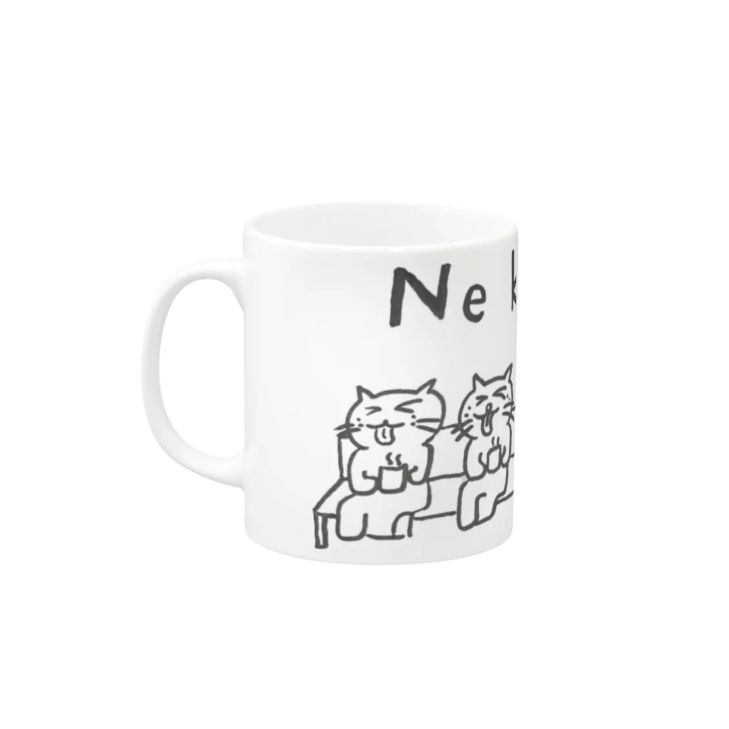 りょーたのNekoshitasのマグカップ Mug :left side of the handle