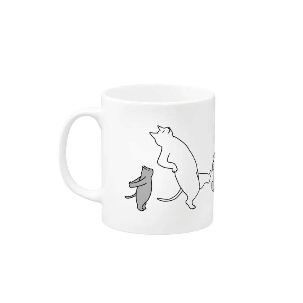 石川ともこのねこぜにきをつけたいね Mug :left side of the handle