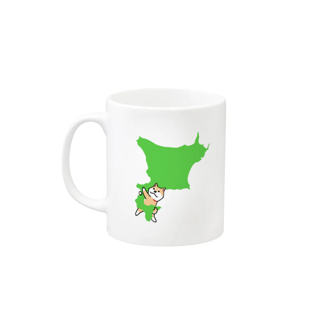 みずしな孝之の店 しなやのムーコ北海道マグカップ Mug :left side of the handle