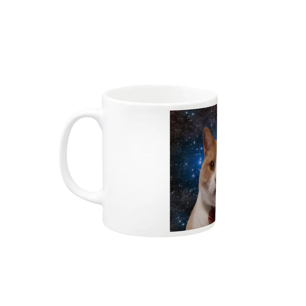 StarDustの宇宙にゃっ太 Mug :left side of the handle