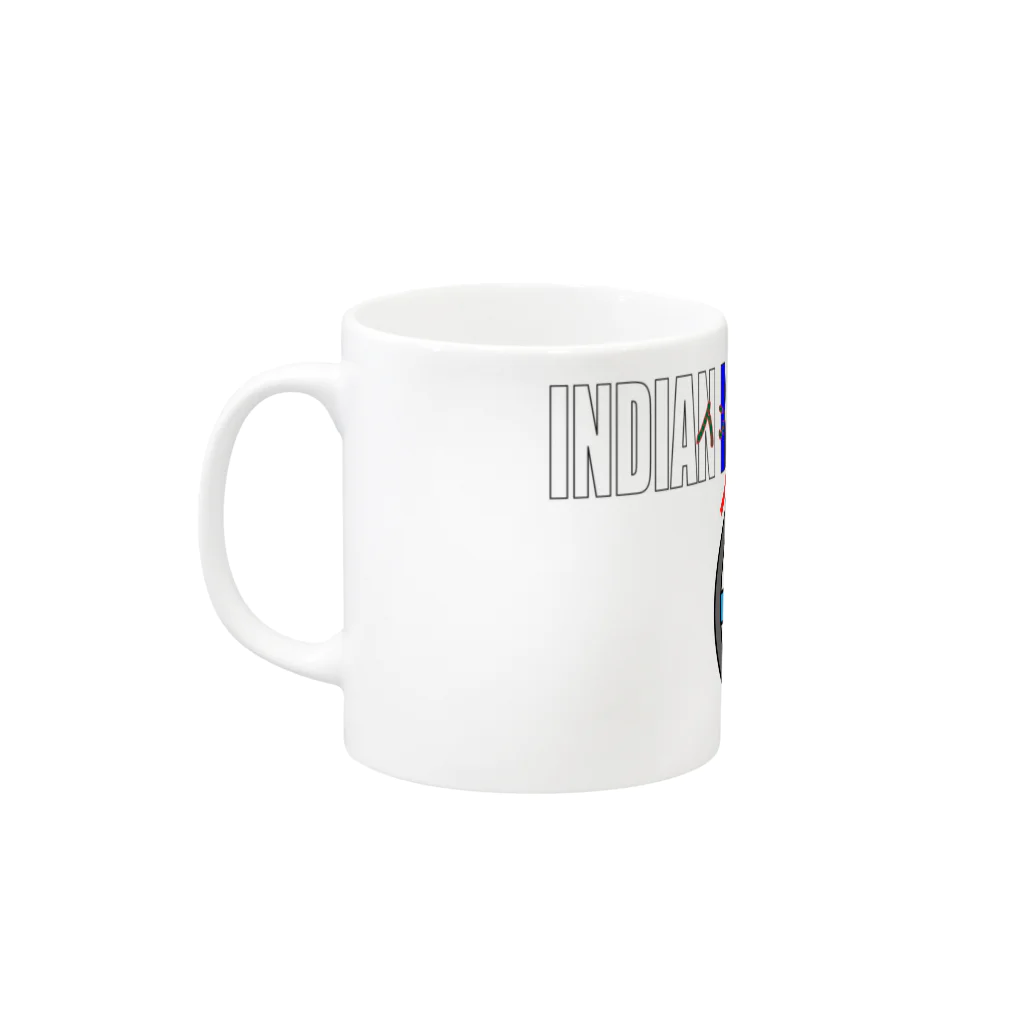 INOUT,INOUTのINDIAN RIGHT MATTER インド人を右に Mug :left side of the handle