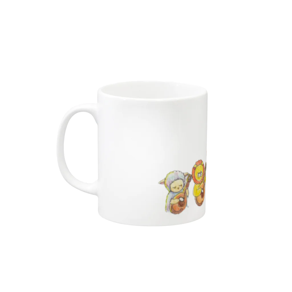 めろっぷの森のオーケストラ Mug :left side of the handle