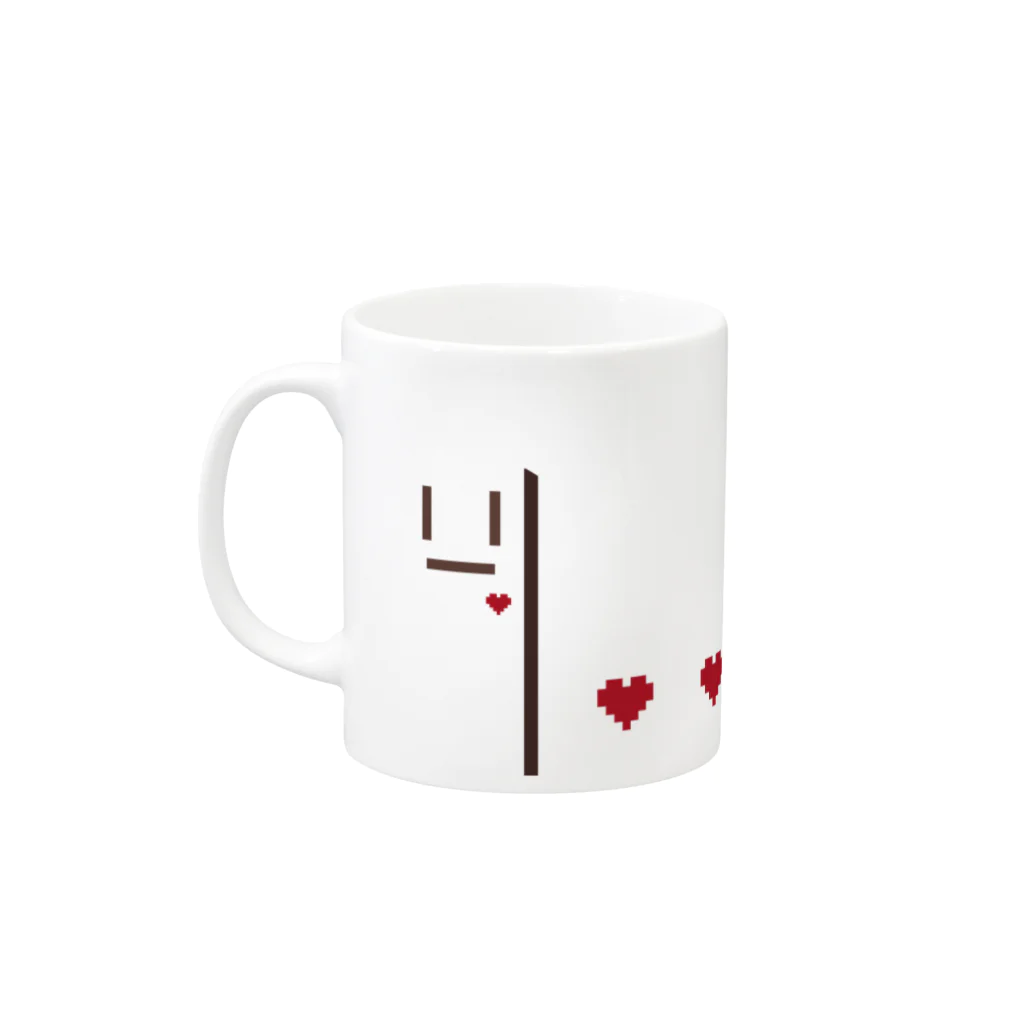 mega_shopの体温計くんマグカップ Mug :left side of the handle