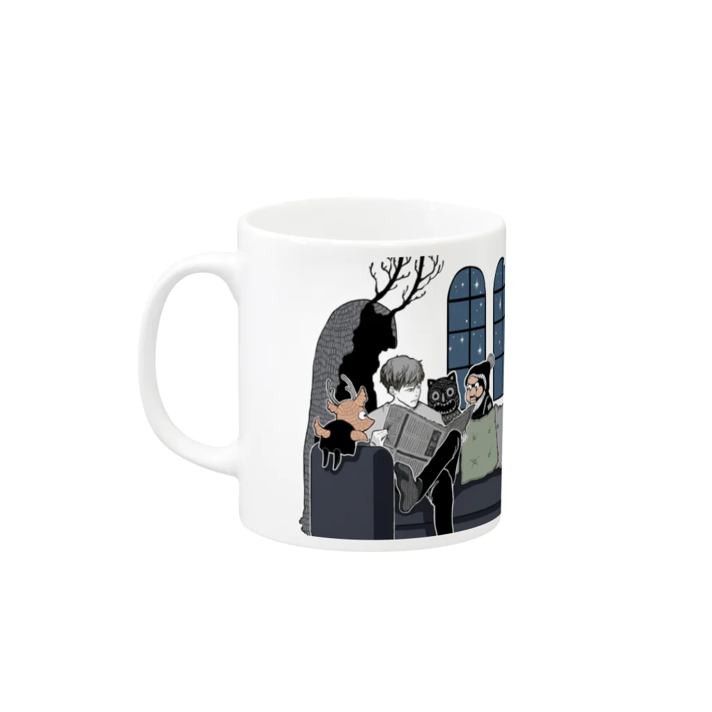 【Gregories】mononokeparadeの【Gregories】マグカップ Mug :left side of the handle