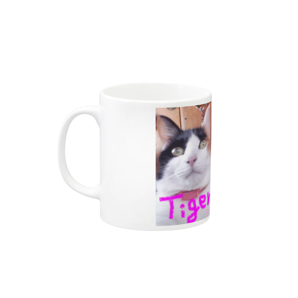 AtelierLovenestの双子猫 Mug :left side of the handle