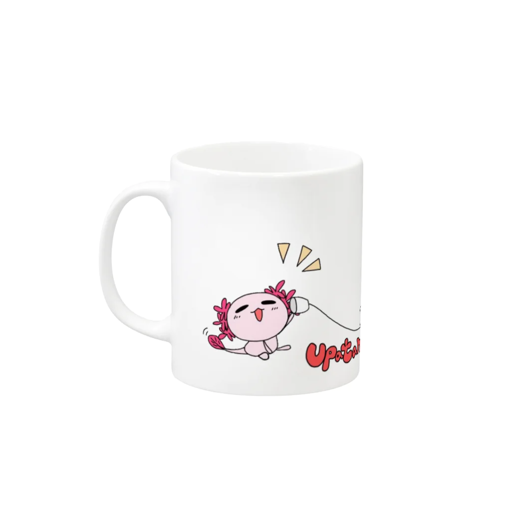 配信者六兎(りくと)の六兎うぱたんグッズ2016 Mug :left side of the handle