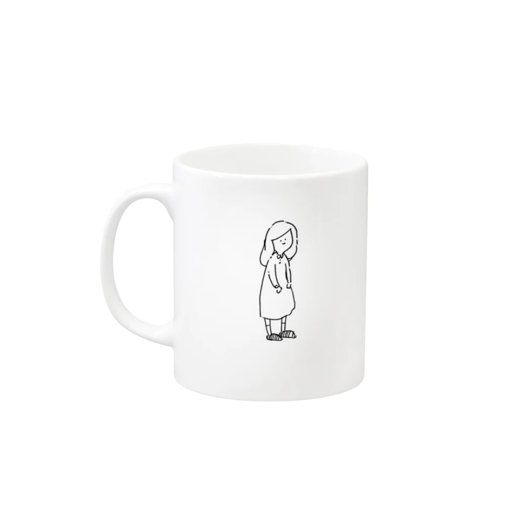 ｲｼﾀﾞ ｼﾎのおんなの子 Mug :left side of the handle