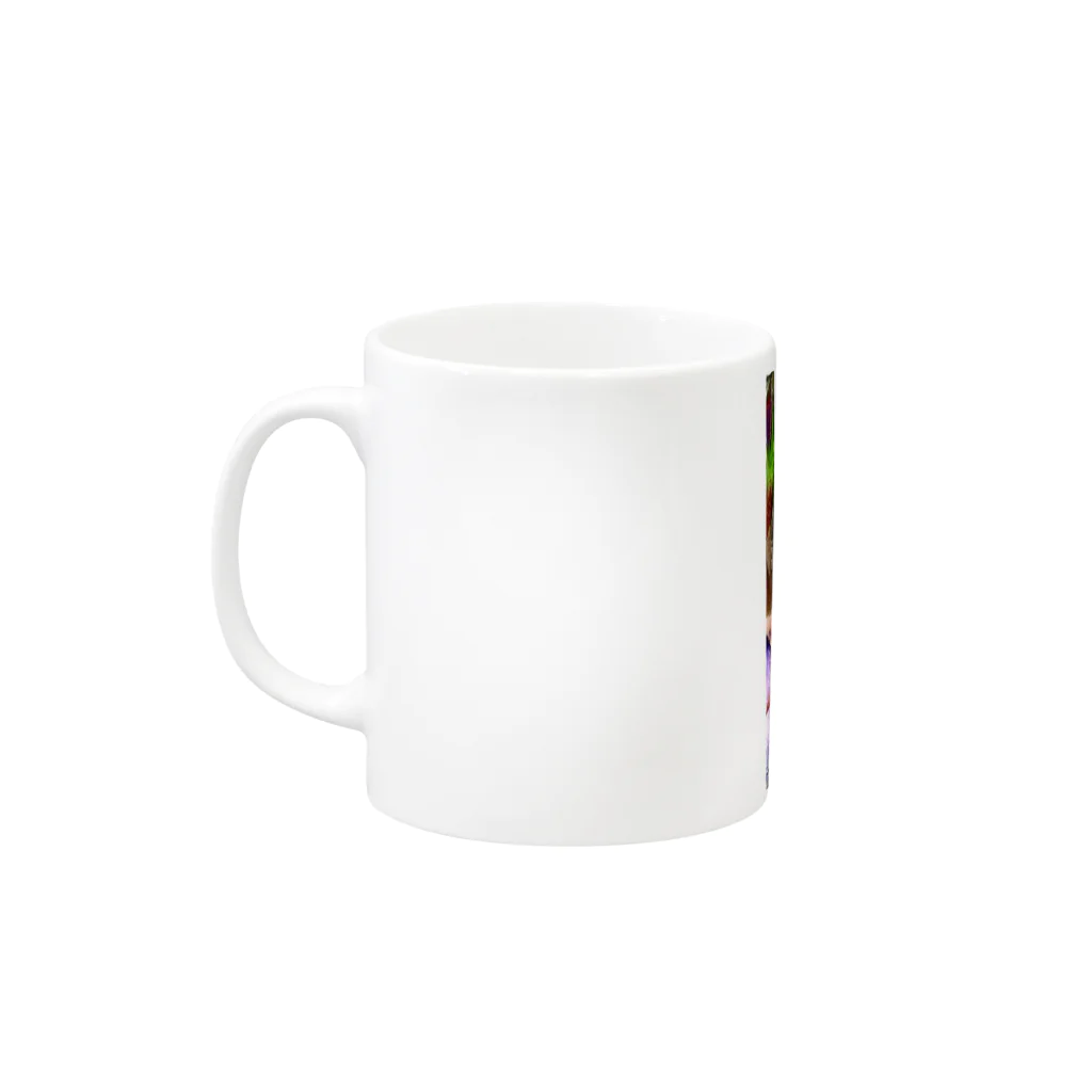 yoshica's design caféのネコ[井戸端] Mug :left side of the handle