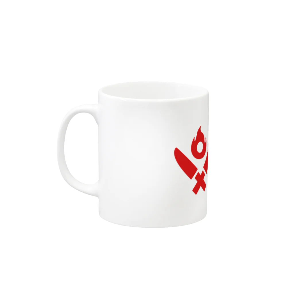 日本パパ料理協会の日本パパ料理協会ロゴ入り Mug :left side of the handle