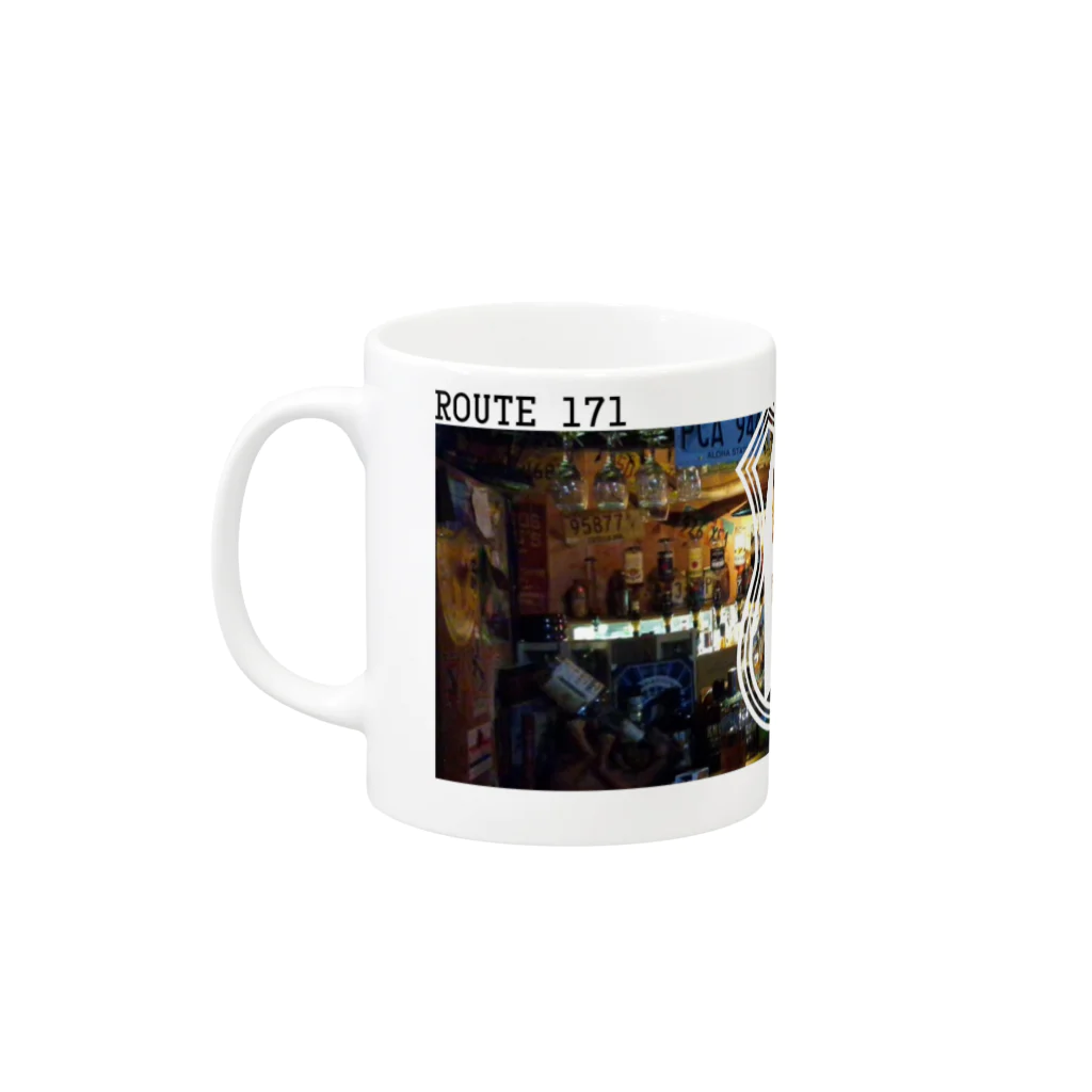 SaloonRoute171のBar Picture Mug :left side of the handle