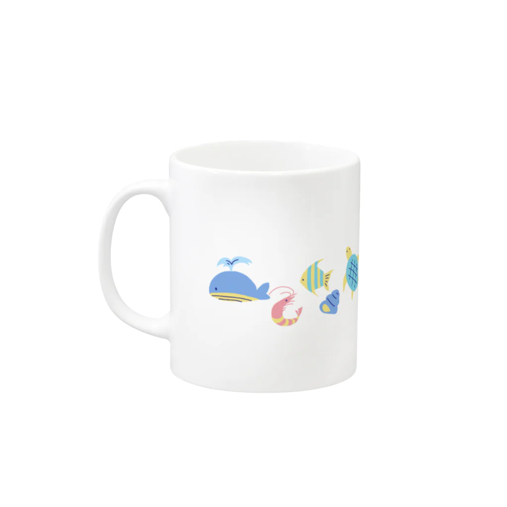 Ashidoriのマリン Mug :left side of the handle