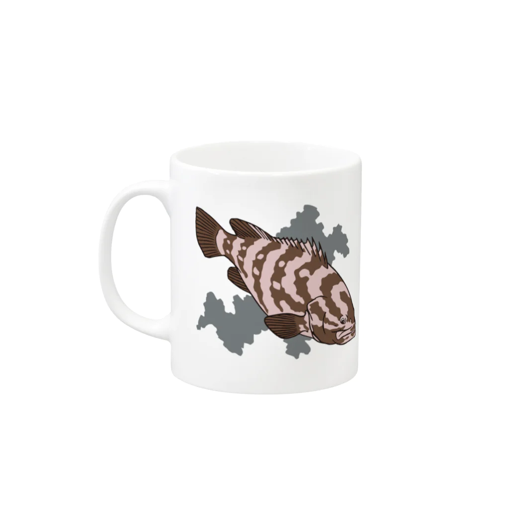 Ham's Gallery フィッシュコレクションのクエ Mug :left side of the handle