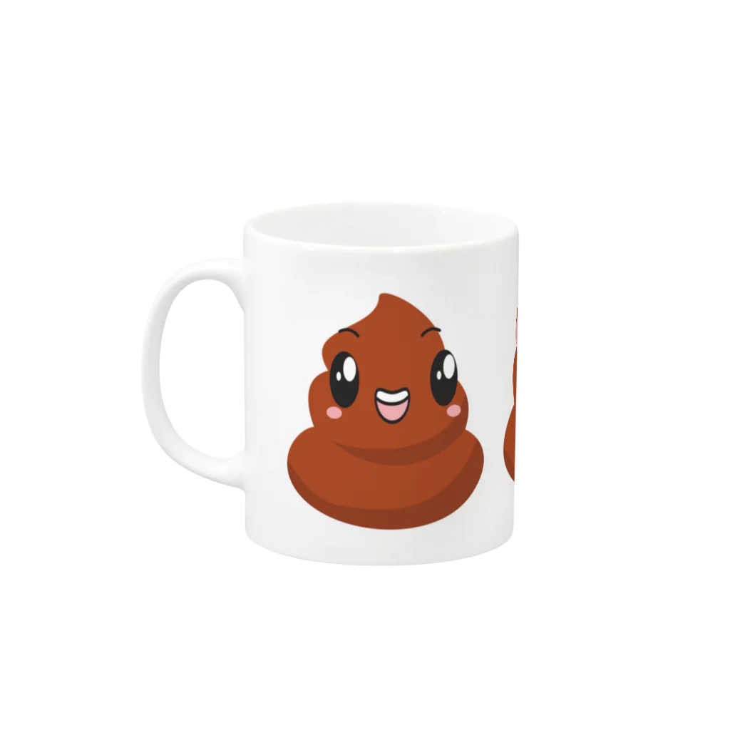 FoxFangのkawaii poop Mug :left side of the handle