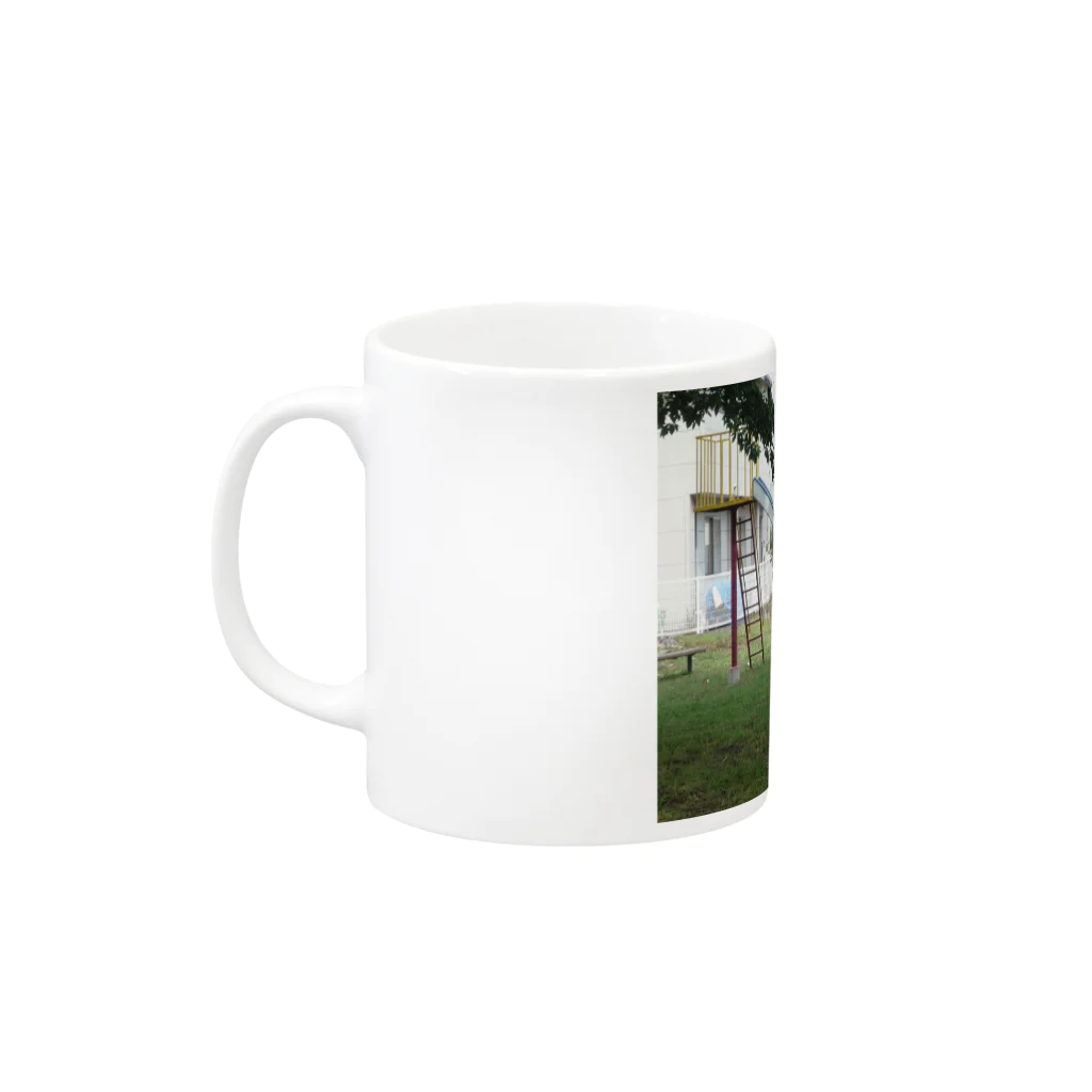 吉原教室の町の公園 Mug :left side of the handle