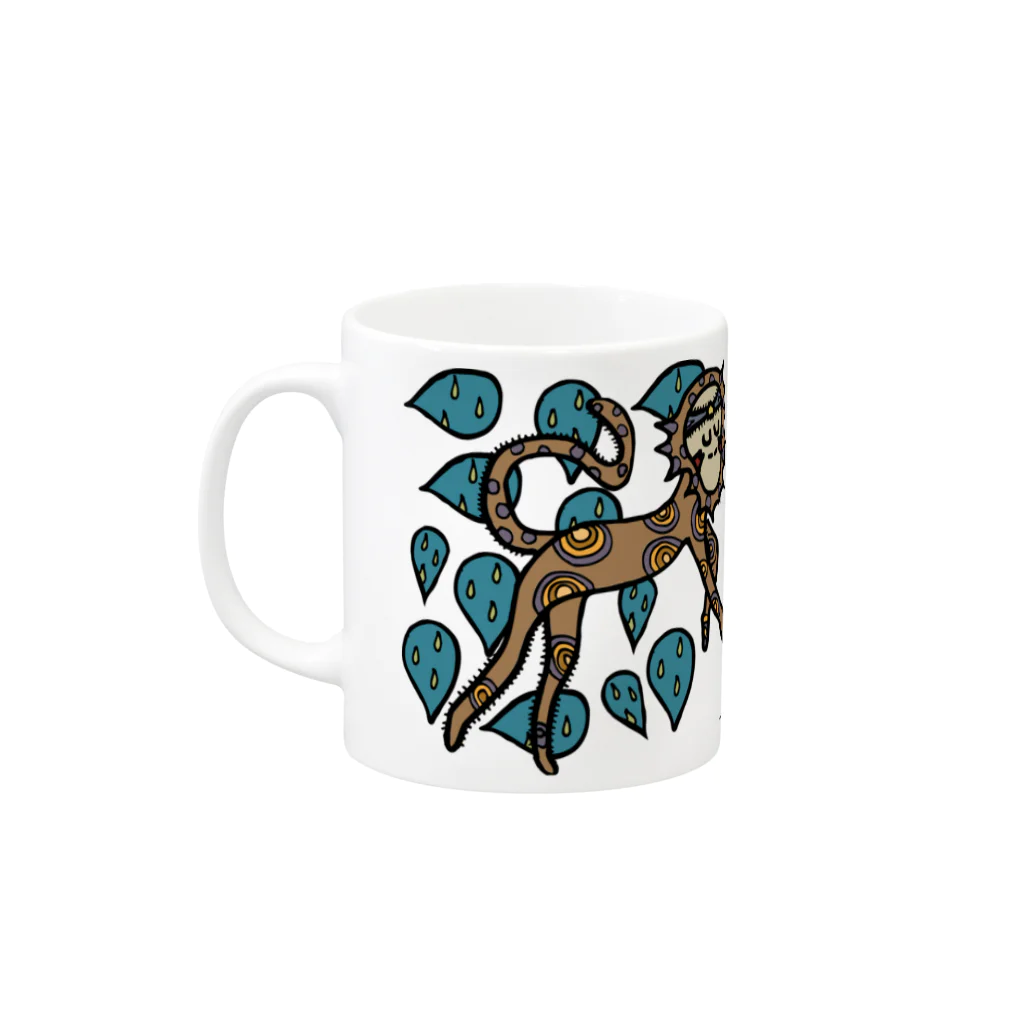 e↑LOGICのmonkey マグカップ Mug :left side of the handle