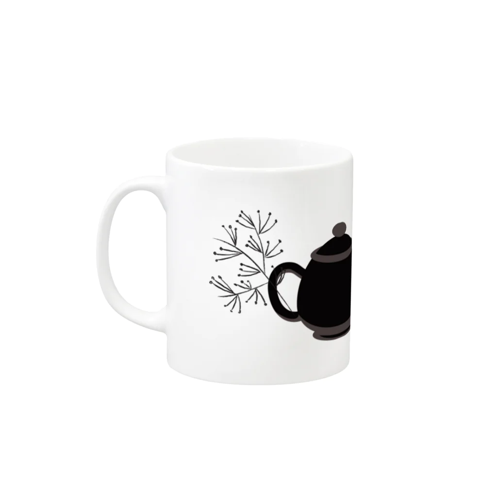 sarisayaのTEA TIME Mug :left side of the handle