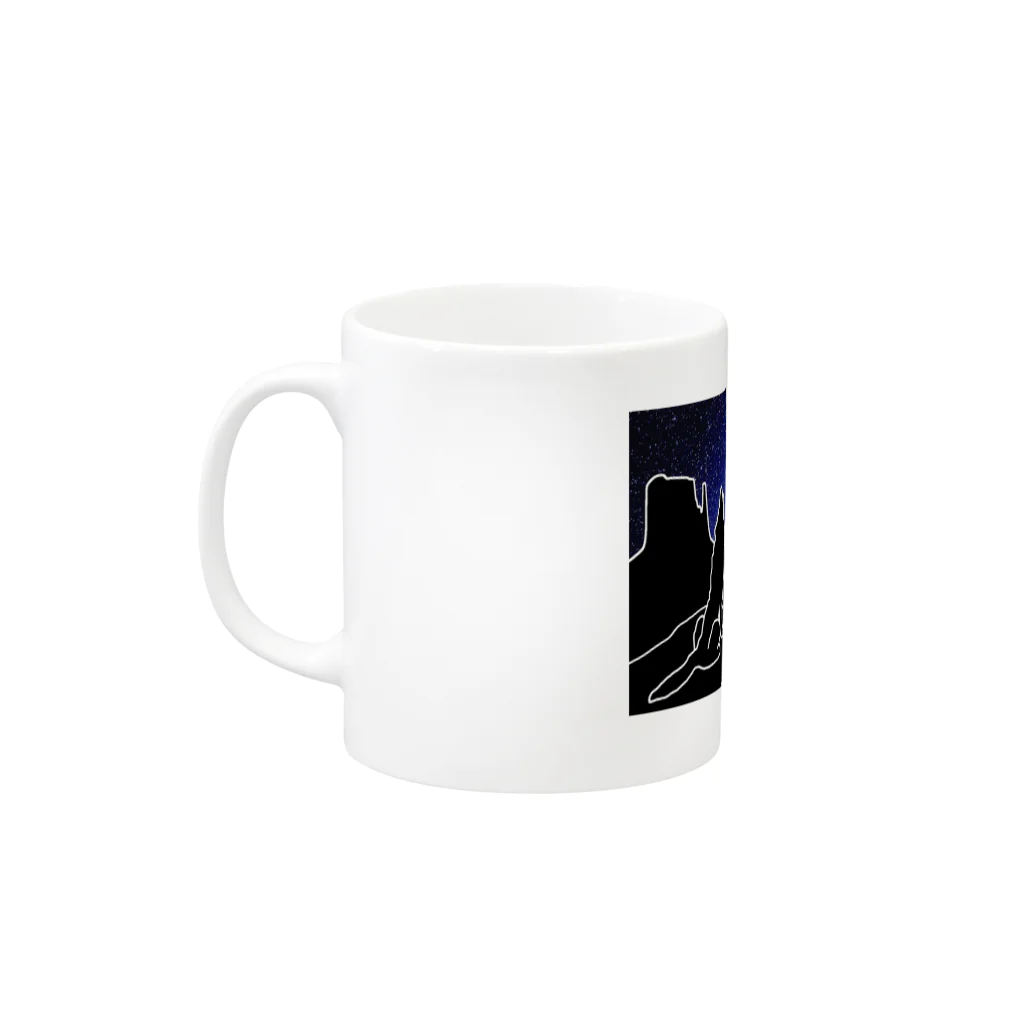 Canis Lupus(キャニス•ルーパス)のCanis Lupus Star Mug :left side of the handle