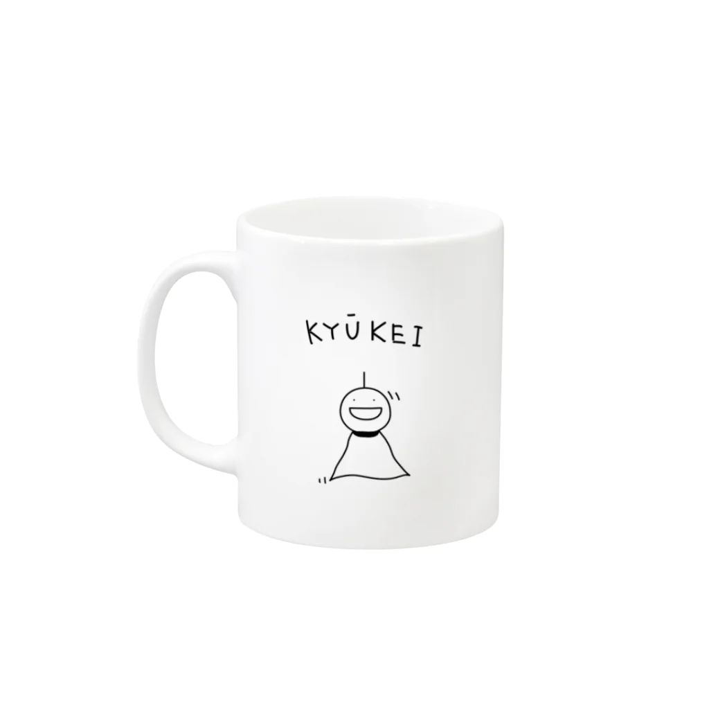 UNISTORE2の左利き用。働いてるフリ晴れろさん Mug :left side of the handle