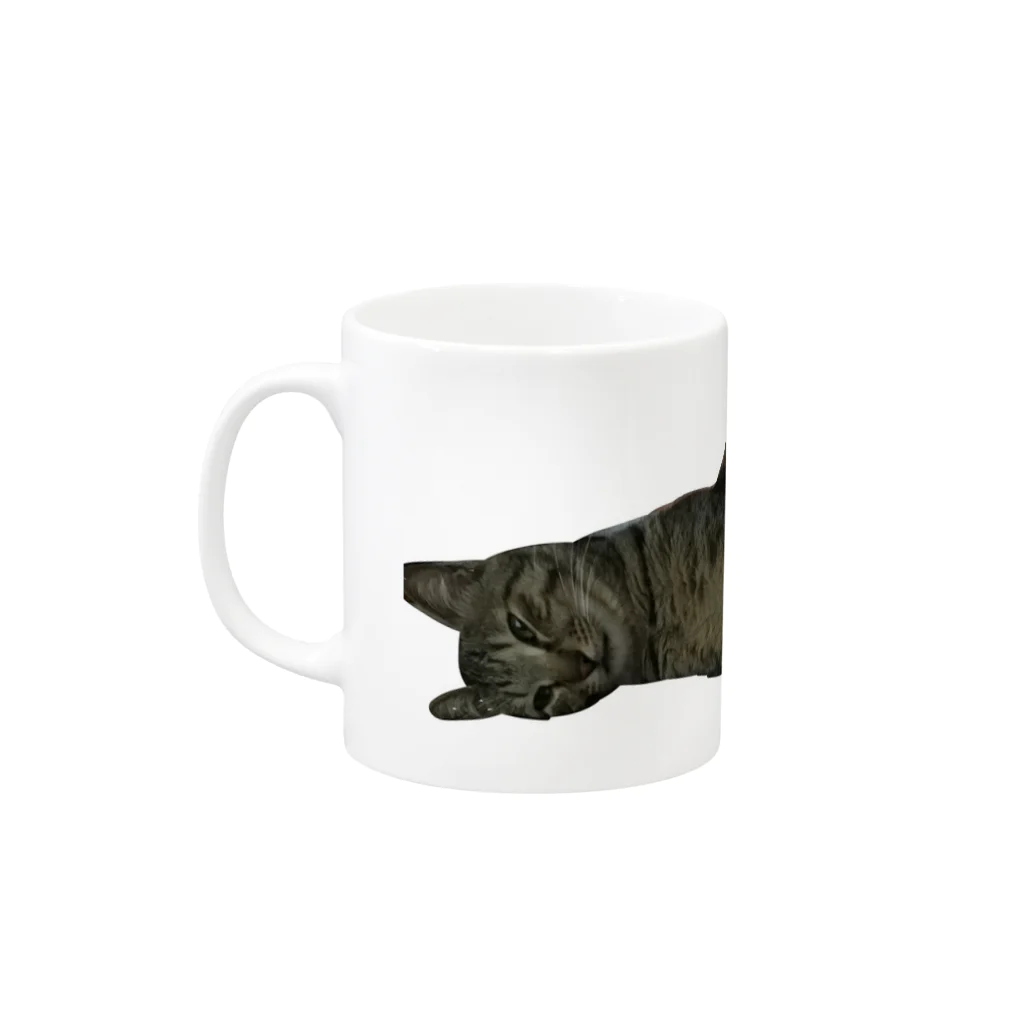 えのきの猫 Mug :left side of the handle
