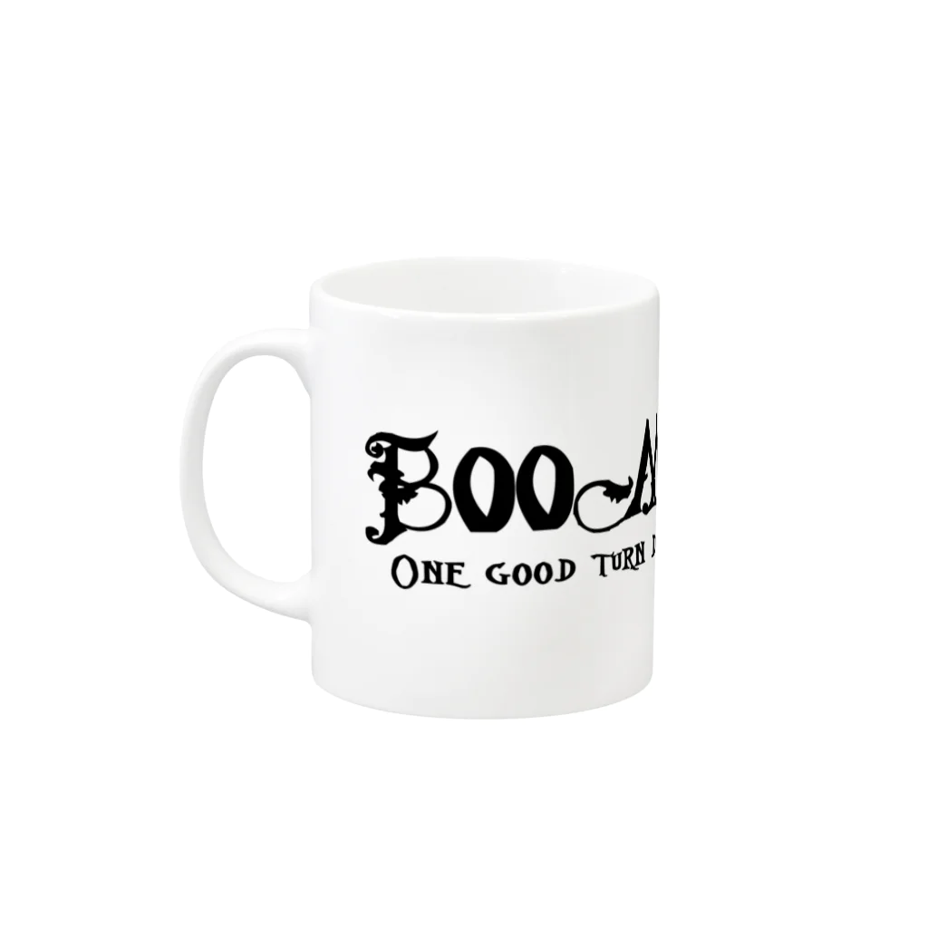 Ray's Spirit　レイズスピリットのBOOMERANG（BLACK） Mug :left side of the handle