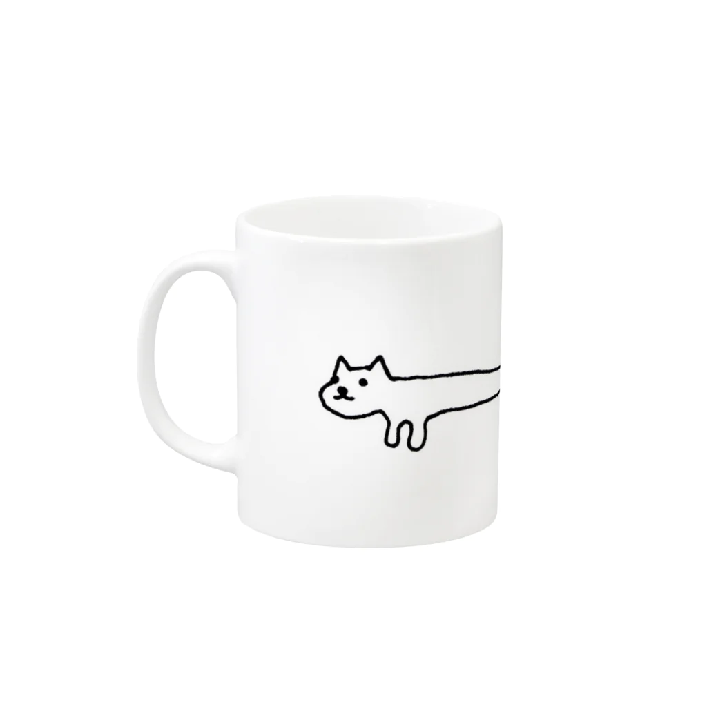 omuramの長いねこ Mug :left side of the handle