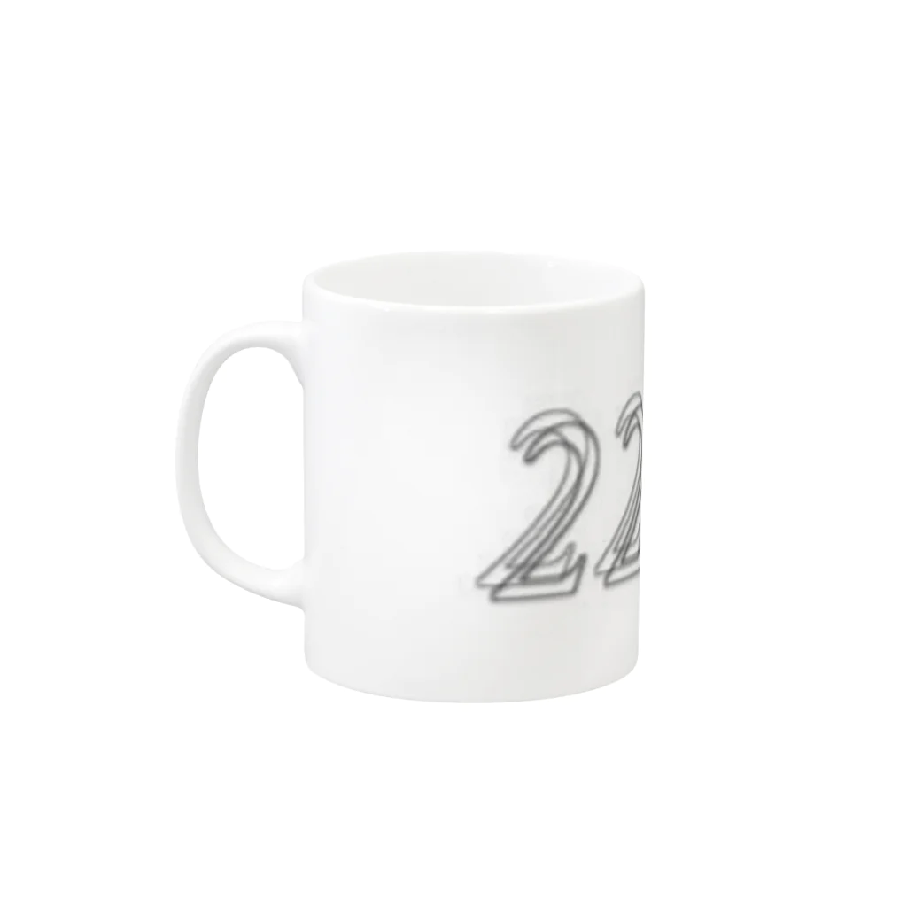 22の22 Mug :left side of the handle