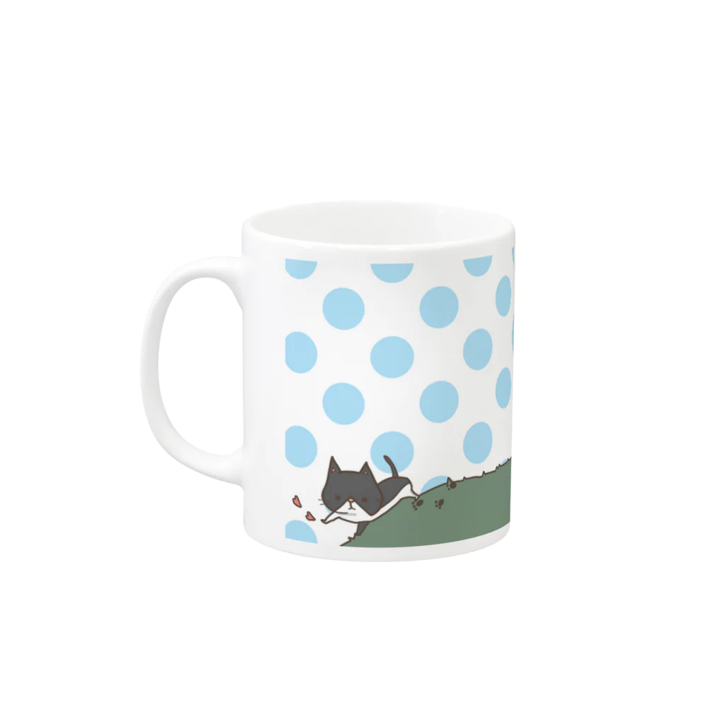 bono shopのcat.pochibono Mug :left side of the handle