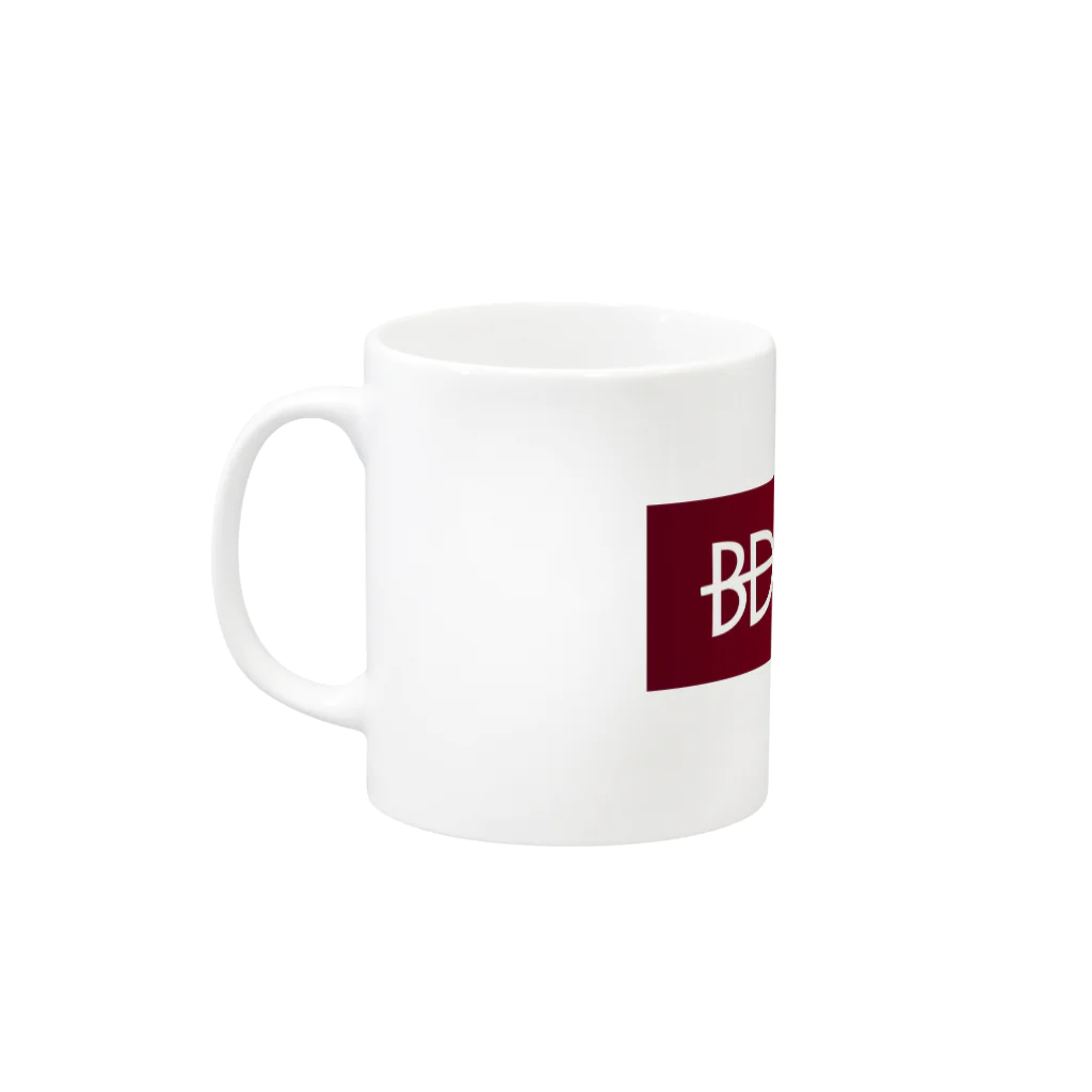 Billiards Days （ビリヤード・デイズ）のBD赤ロゴマグ Mug :left side of the handle