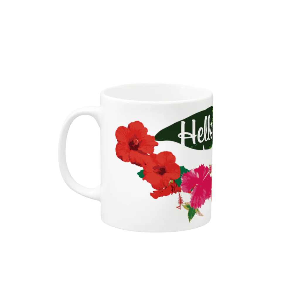 Mr.Rightのリゾートマグ　Hello Summer Mug :left side of the handle