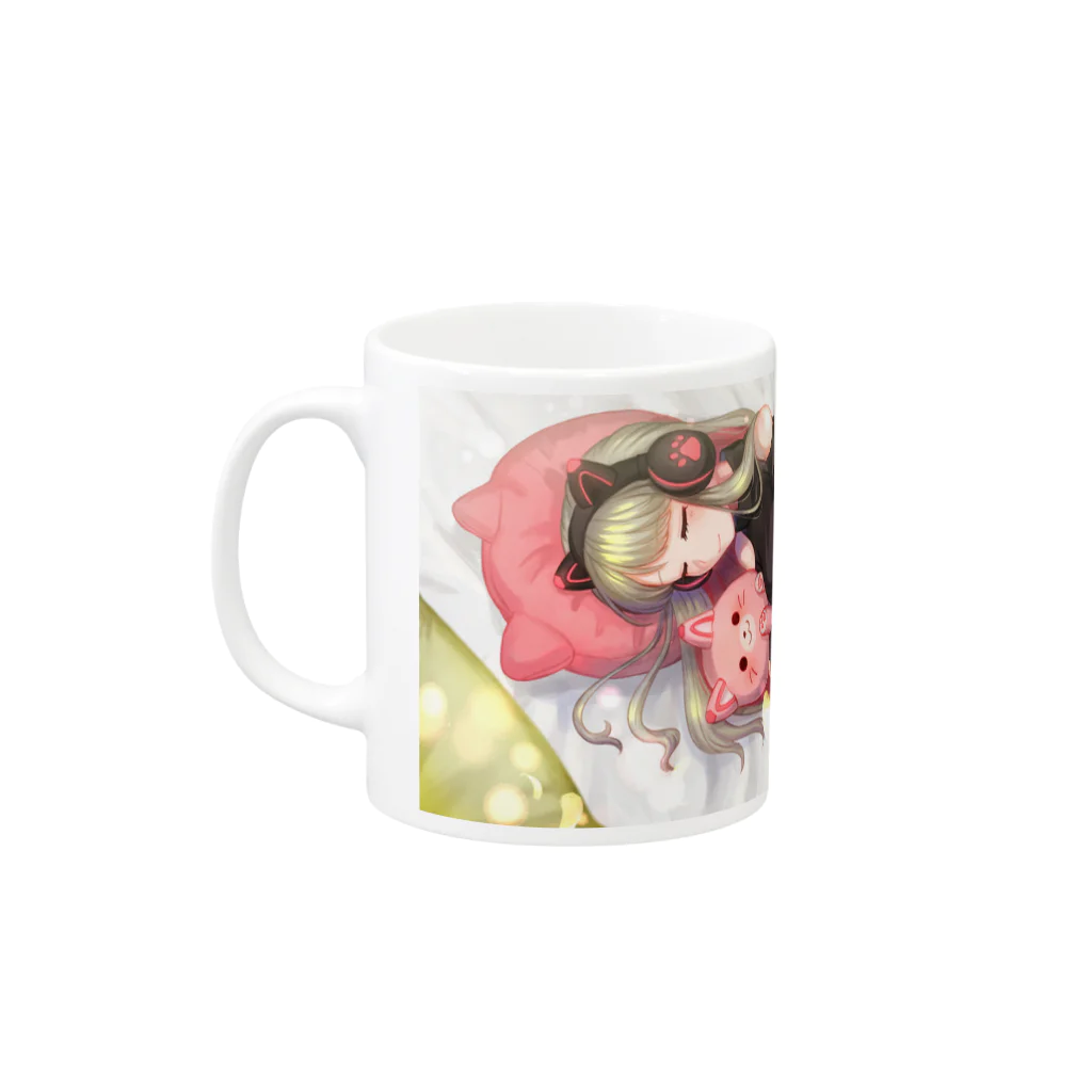 ナディア姉さん's SHOPのナディア姉さん お昼寝ver.マグカップ A Mug :left side of the handle