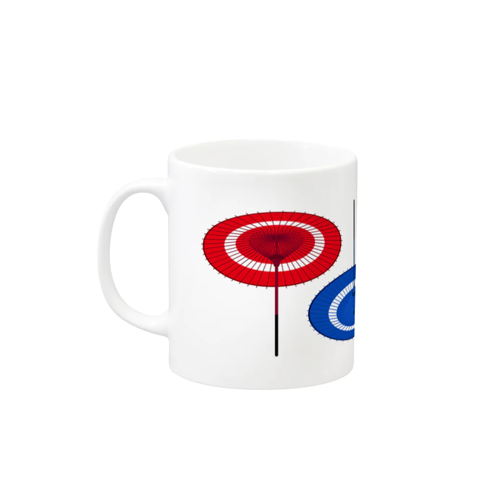 GraphicersのJapanese Parasol Mug :left side of the handle