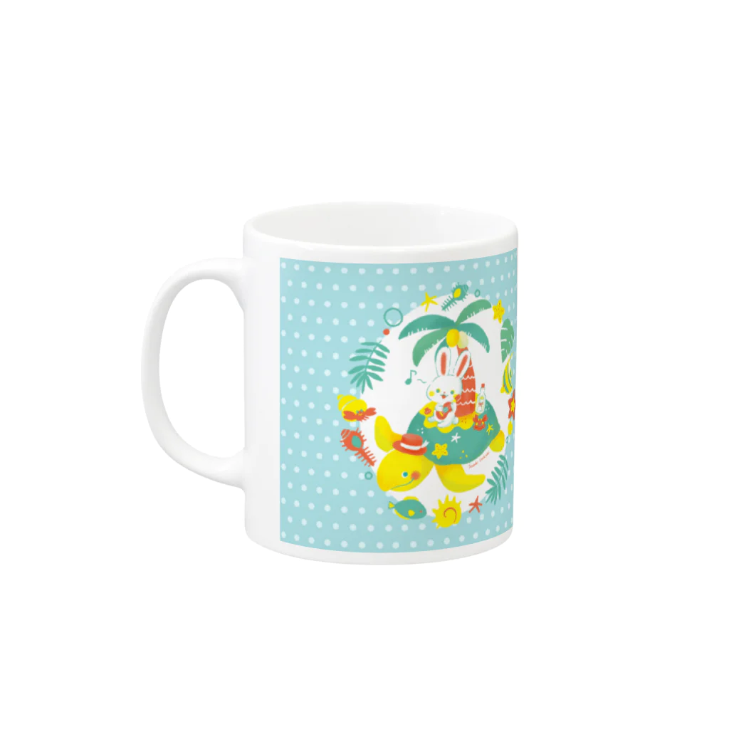 すずきいときちのタートルアイランド Mug :left side of the handle