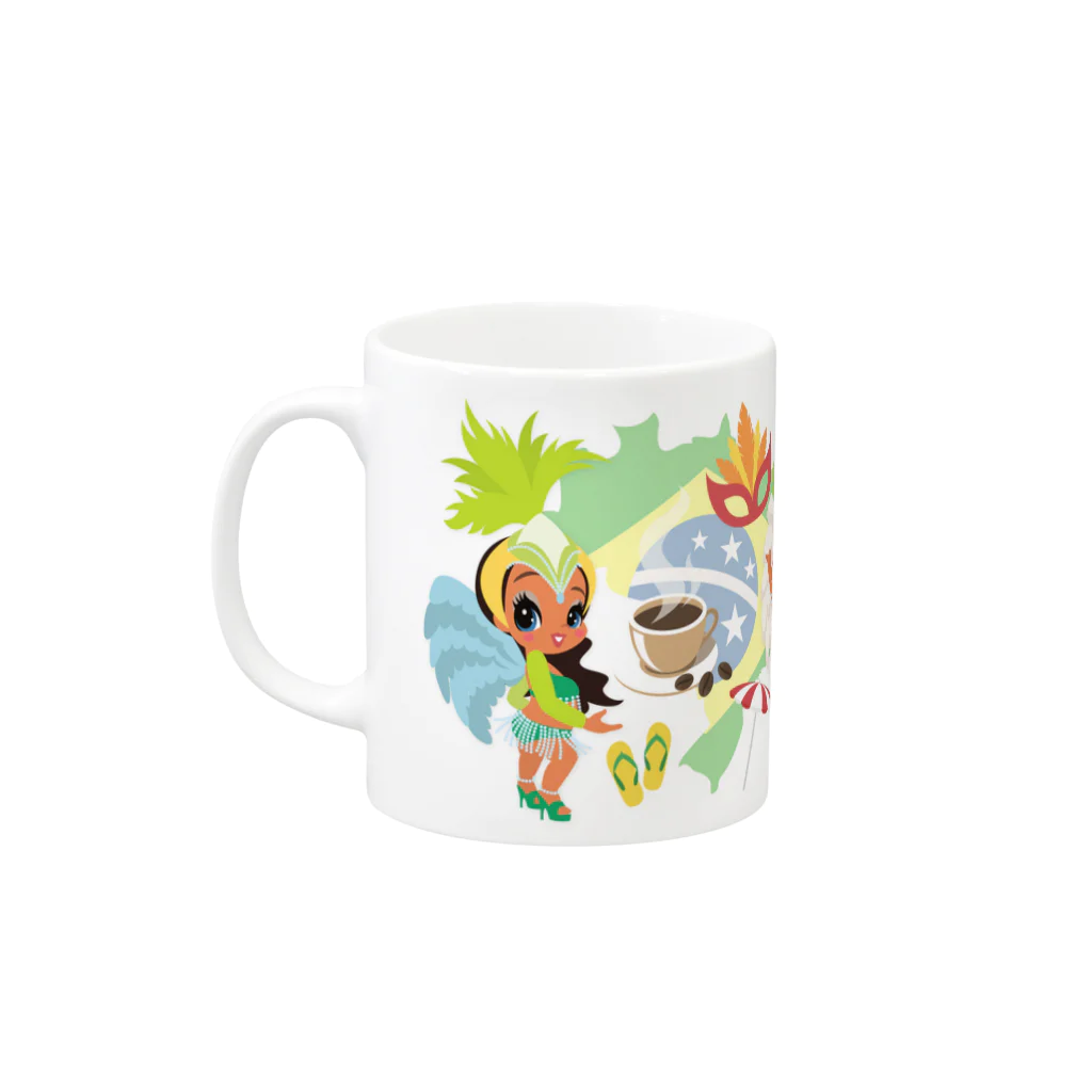 FOXY COLORSのI​ ​L​O​V​E​ ​S​A​M​B​A​!​ ​ア​イ​ラ​ブ​・​サ​ン​バ​! Mug :left side of the handle