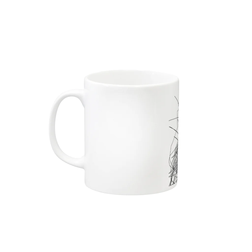 もえもえ庵のちょっぴりブラックな気分 Mug :left side of the handle