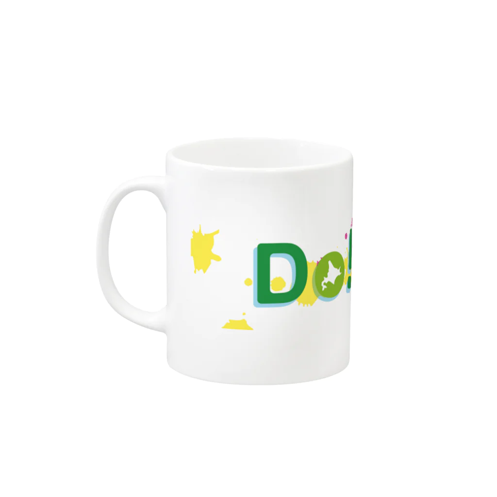 Do! Kids LabのDo! Kids Lab公式　キッズプログラマー　カラフル系 Mug :left side of the handle