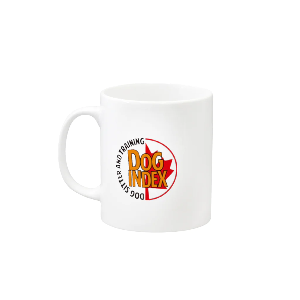 Dog indexのDog indexサークル Mug :left side of the handle