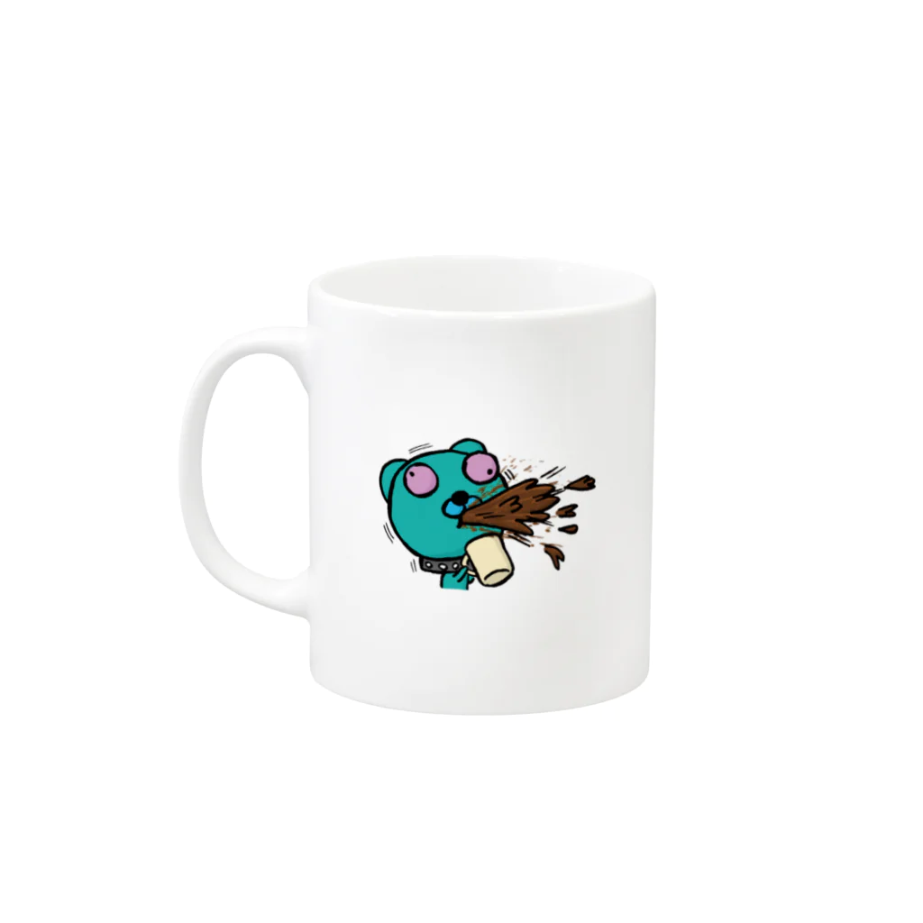 にしもんのキャラクターグッズのいぬのえるのかまってちゃん Mug :left side of the handle