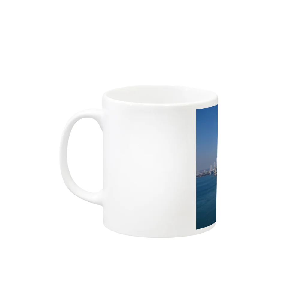 Ru-の瀬戸大橋 Mug :left side of the handle