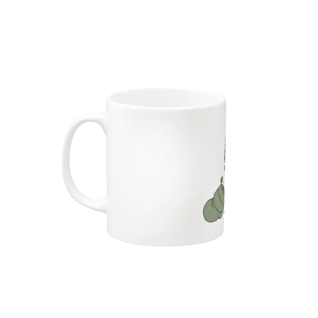 ぐちつぼのイッパイサボテン マグカップ Mug :left side of the handle