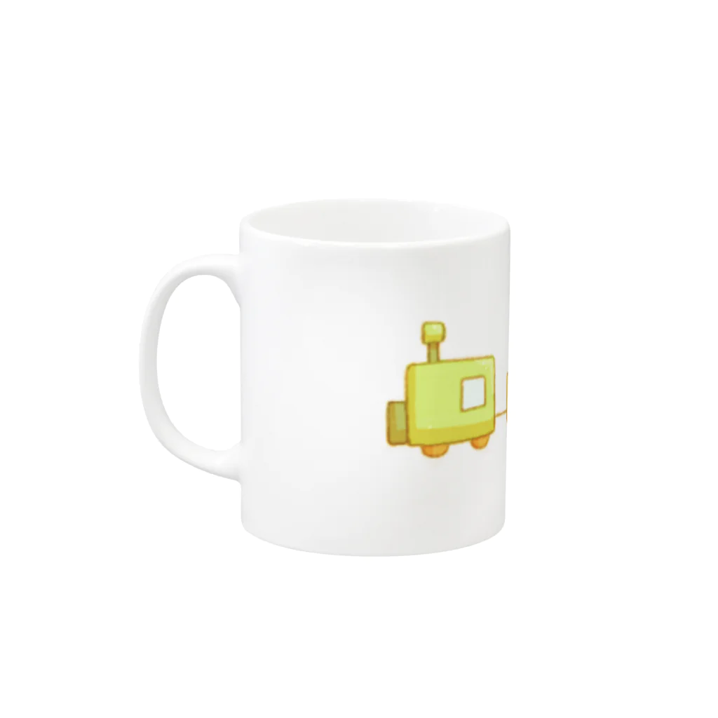 pippi_yoのきしゃぽっぽ Mug :left side of the handle