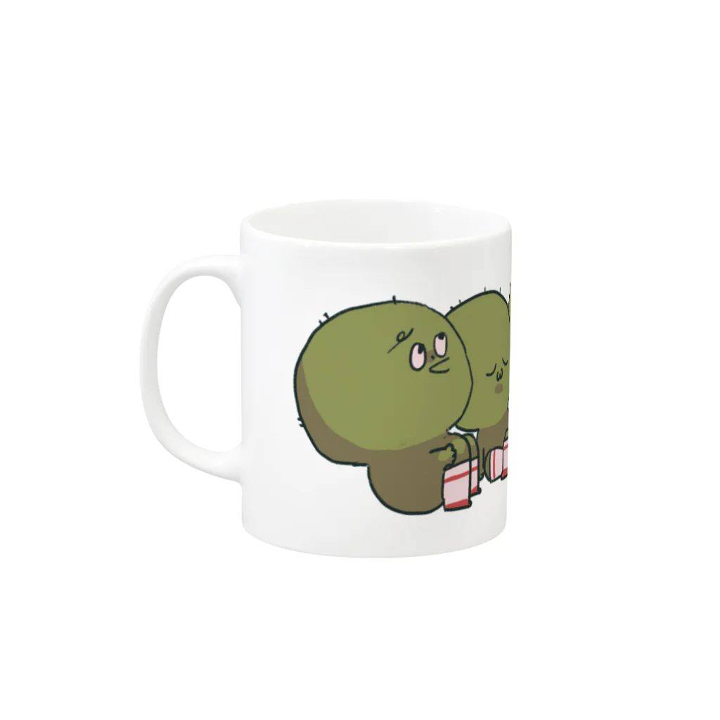 ぐちつぼのマリモ マグカップ Mug :left side of the handle