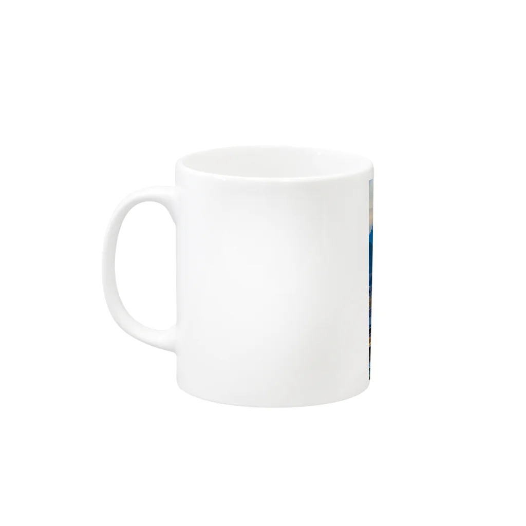 tetsu/中原徹也（Rebrast）の山と街 Mug :left side of the handle