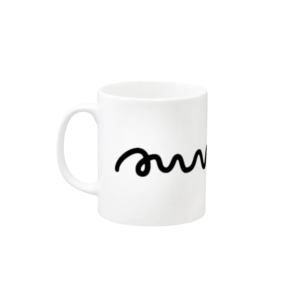 mamamarのくにゃ Mug :left side of the handle