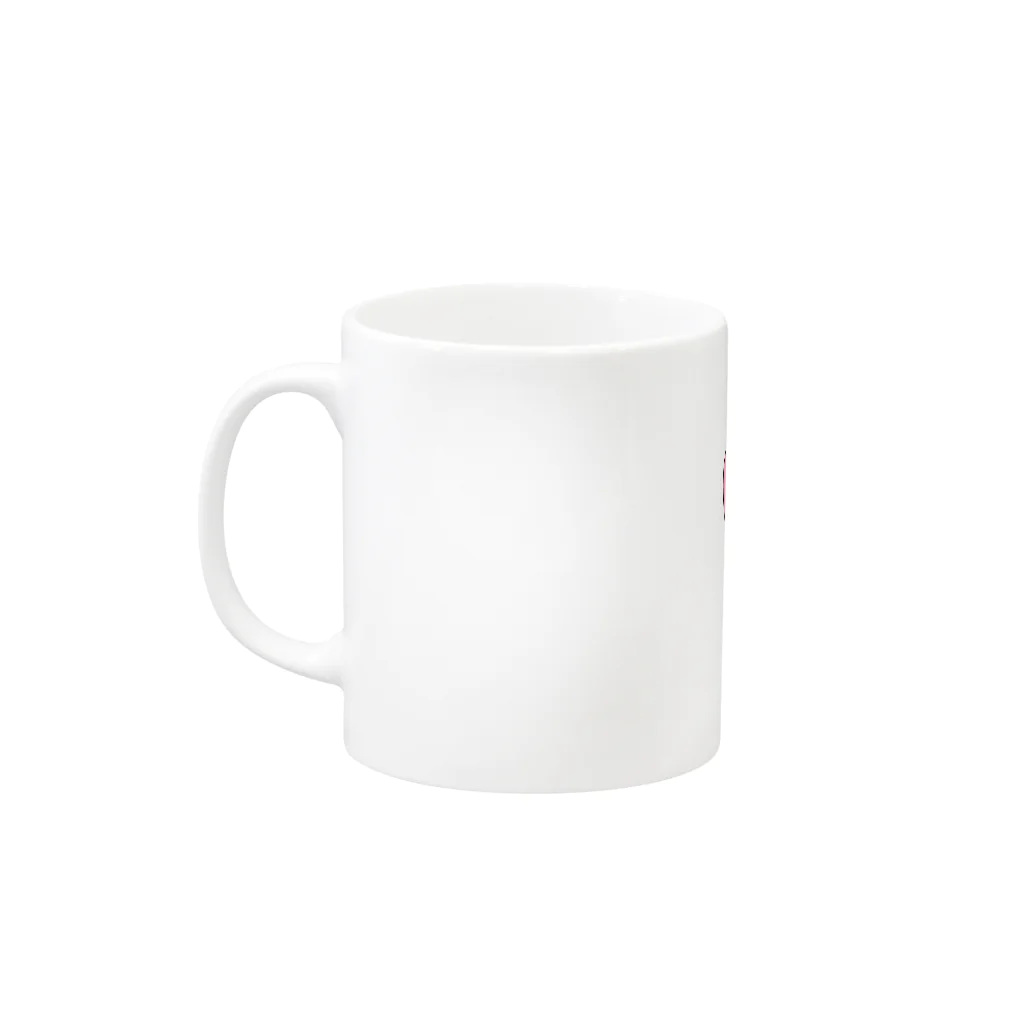 ローズスマイルのラブラブ Mug :left side of the handle