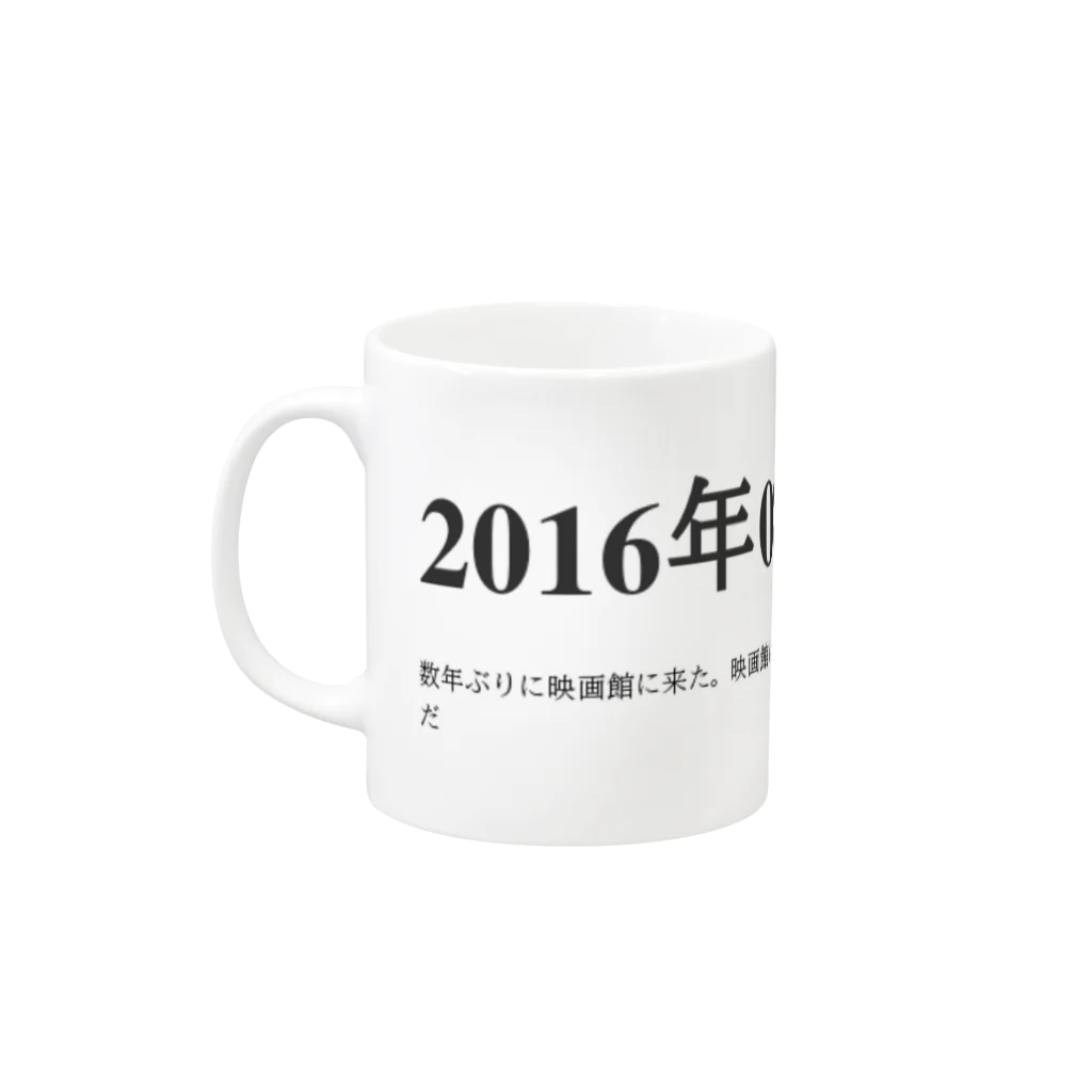 誰かが書いた日記の2016年08月28日15時41分 Mug :left side of the handle