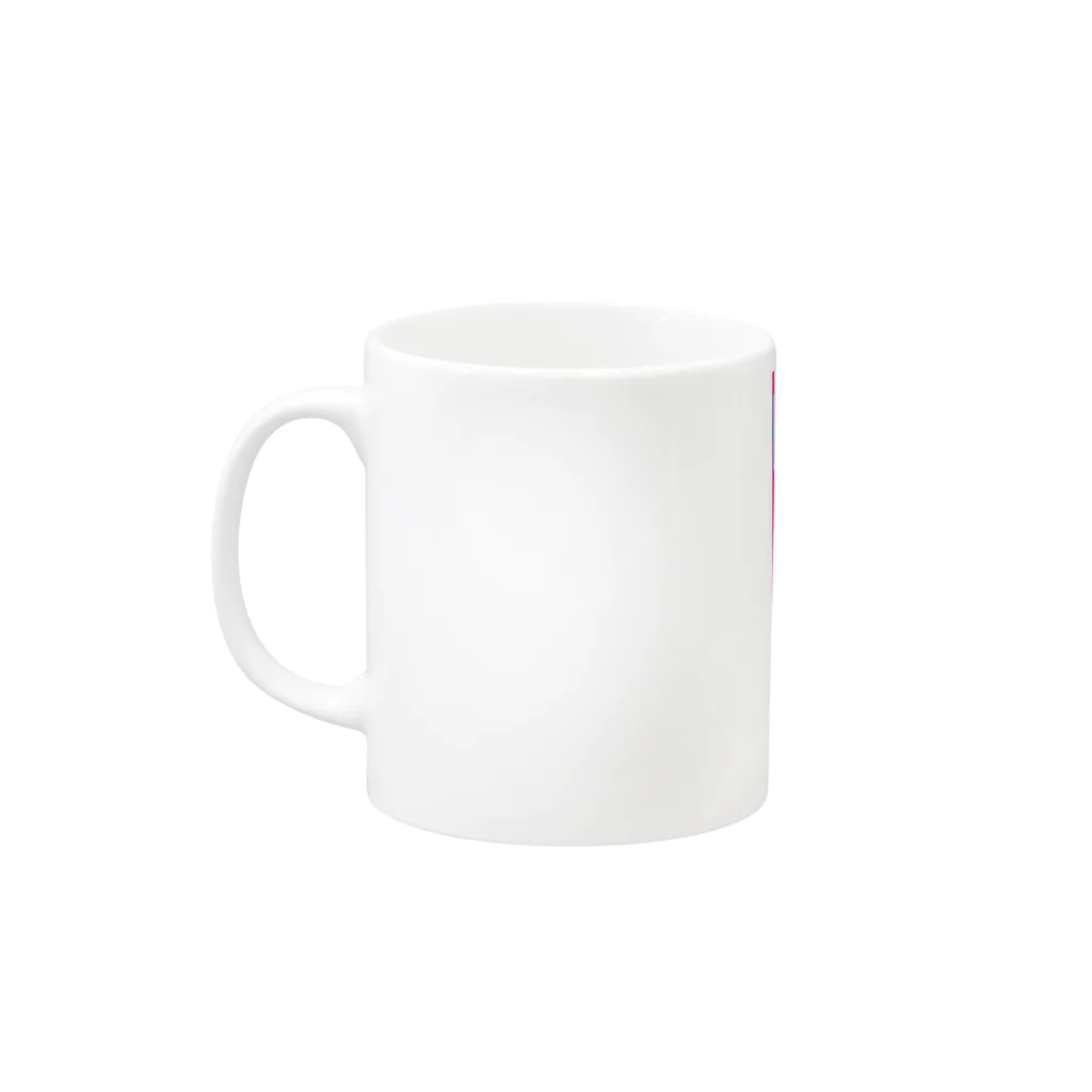 マキコエビナのショッキングピンク Mug :left side of the handle