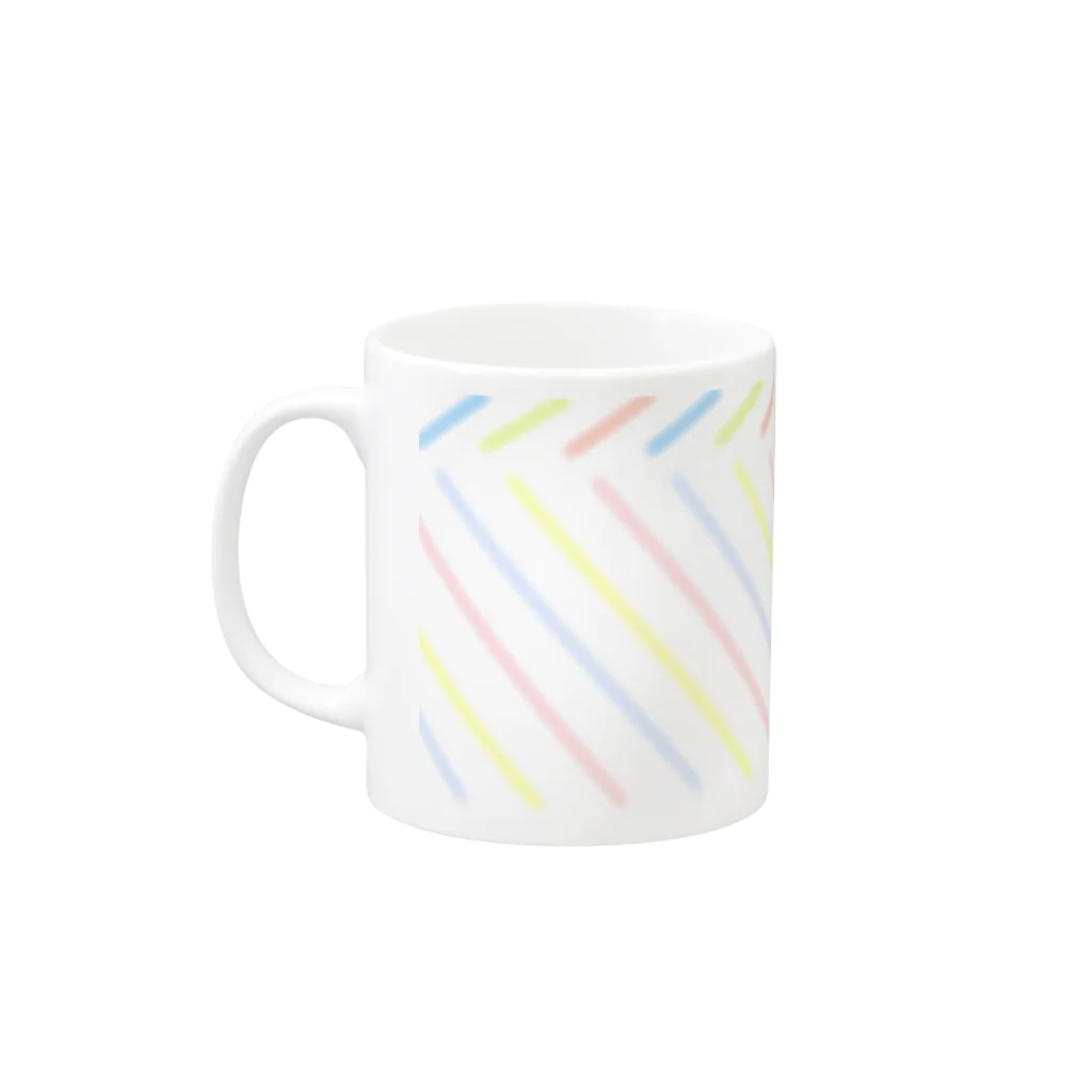 つめくさカップ店の色 Mug :left side of the handle