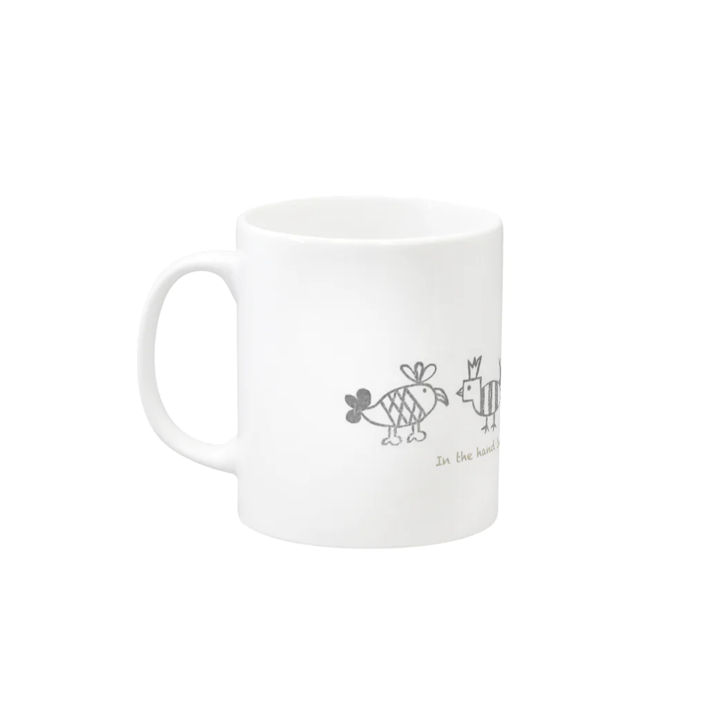 はるくいん文具店〜Laatikko∞Tのとり Mug :left side of the handle